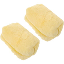 2er-Set flauschige Kosmetiktaschen, Plüsch-Kulturbeutel, Reise-Federmäppchen, süße Make-up-Taschen