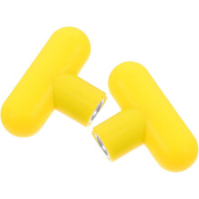 2 Stück Griffe für Fitnessgeräte, M8 gelbe drehbare T-Griffbolzen, ergonomische Griffe für Fitnessgeräte