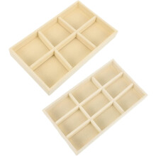 2er-Set stapelbare Schmuckaufbewahrungsboxen für Ohrringe und Halsketten