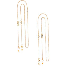 2pcs Eyeglass Chains Rhinestones Gold Hanging Chain for Eyeglasses and Sunglasses