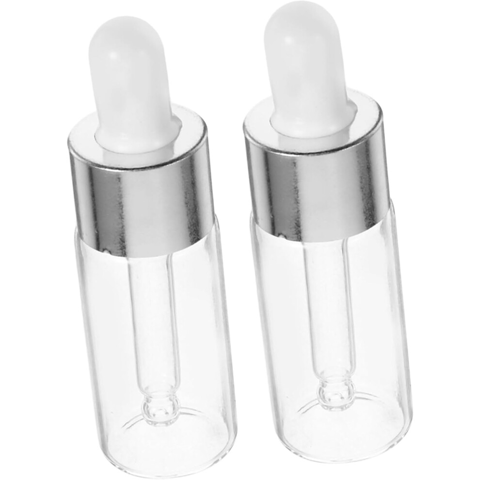 Hkhbjs 2Pcs 10Ml Glass Dropper Bottles Essential Oil Dropper Makeup Bottles Portable Refillable Cosmetic Containers