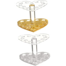 2er-Set herzförmige Stiftehalter und Make-up-Pinselhalter