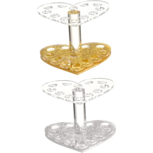 2er-Set herzförmige Stiftehalter und Make-up-Pinselhalter