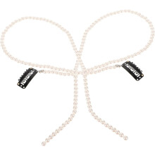 2pcs Pearl Hair Chain Hair Braiding Chain for Women for Braids and Special Occasions