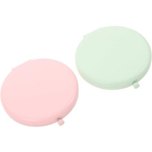 2 Stück Tragbarer, faltbarer Reisespiegel, runder Mini-Spiegel, faltbar für Partys, Camping, Handtasche, Make-up