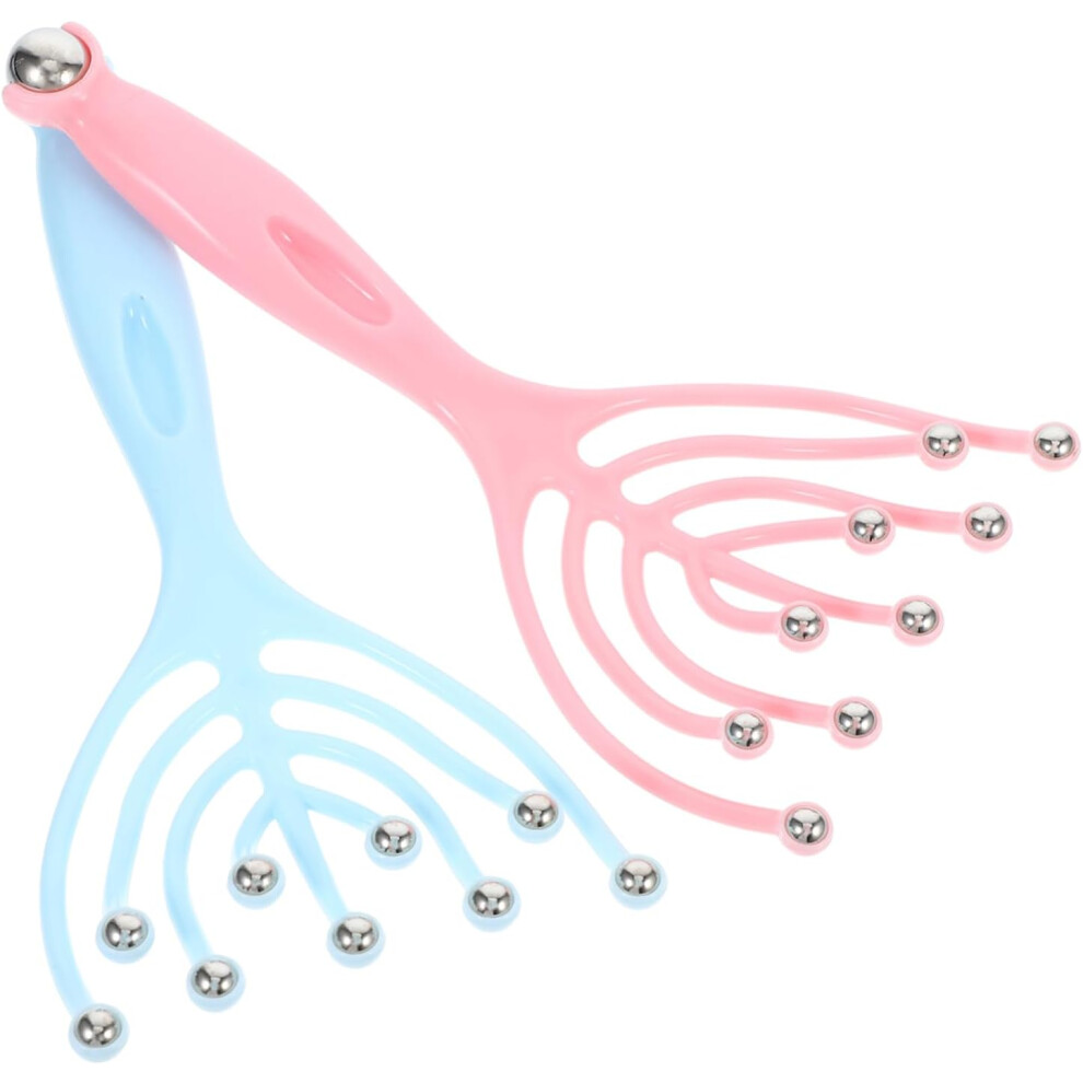 Hkhbjs 2Pcs Handheld Head Massager Manual Scalp Massage For Relaxation Claw Massage Comb Portable