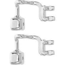 2-teiliges Set verstellbarer Nasenpads für Brillen, doppelt verschraubbare Nasenbrückenpads aus Metall