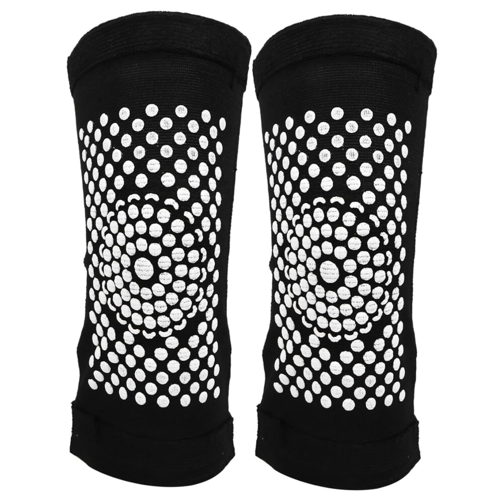 Hkhbjs Black Self-Heating Knee Brace 2Pcs Set Thermal Knee Pad Winter Warm Leg Warmer