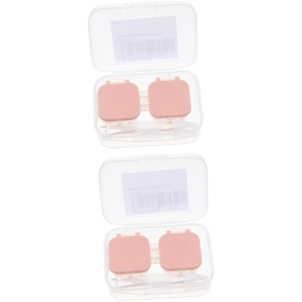 Hkhbjs 2Pcs Box Lens Storage Holder Case For Eye Lenses Portable Sunglasses Organizer Holder Sunglasses Storage
