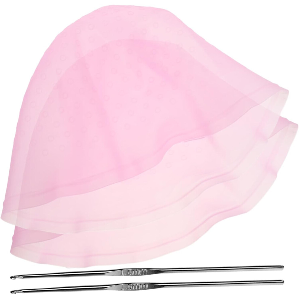 Hkhbjs 2 Sets Hair Highlighting Kit Silicone Highlight Cap Hair Dyeing Caps For Highlighting For Salon Use