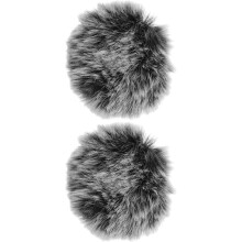 2 Stück flauschige Mikrofon-Windschutzhüllen mit universeller Kompatibilität, weiches und komfortables Material