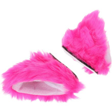 2pcs Helmet Plush Ears Decor Cute Helmet Adornments for Ski Motorcycle