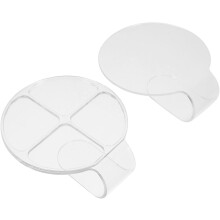 2 kleine Acryl-Make-up-Mischpaletten mit vier Fächern