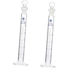 2 Stück verdickte Glasmesszylinder für Labormesszylinder-Stopfen