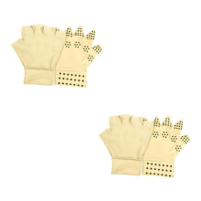 2 Paar Silikon-Halbfingerhandschuhe für die Arthritis-Pflege und Genesung