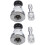 Pressure Cooker Safety Valves with Quick Release Function 2 Sets Stainless Steel and Material 1
