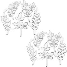 2 Blatt-Stanzformen aus Metall für Kartenherstellung, Kohlenstoffstahl, DIY-Prägewerkzeuge