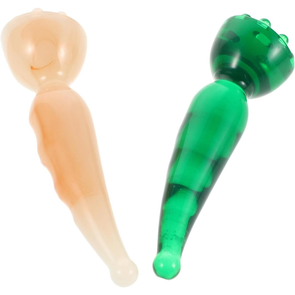 Hkhbjs 2Pcs Lotus Seed Pod Acupressure Pen Resin Massage Stick Deep Tissue Trigger Point Tool
