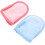 2pcs Face Makeup Cleaning Mitts with Microfiber Soft Gloves, Blue and Pink 1
