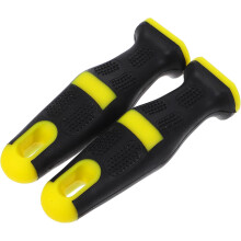 2 Stück Feilengriffe, ergonomisch, rutschfest, vielseitig einsetzbar, aus robustem TPR-PP-Material, für Feilen geeignet.