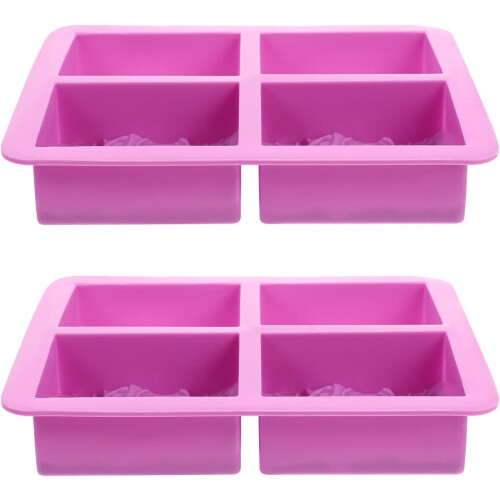 2PCS Sea Wave Silicone Soap Mold Set for Handmade Aromatherapy Candle Making