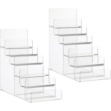 2 Stück Acryl-Geldbörsenständer, mehrstufiger Organizer für Boutiquen