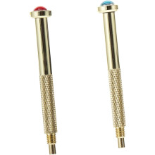 Nagelpiercing-Werkzeug und Charm-Piercing-Werkzeug, 2-teiliges handliches Nagelkunst-Set aus Metall, goldfarben