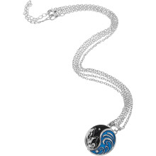 2er-Set Totem-Tai-Chi-Halsketten, passende Yin-Yang-Anhänger für Paare, Freundschaftsschmuck für Sie und Ihn, Berg- und Ozean-Design
