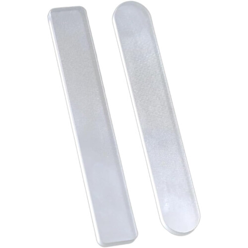 2 limas de uñas de vidrio, pulidores de uñas nanométricos