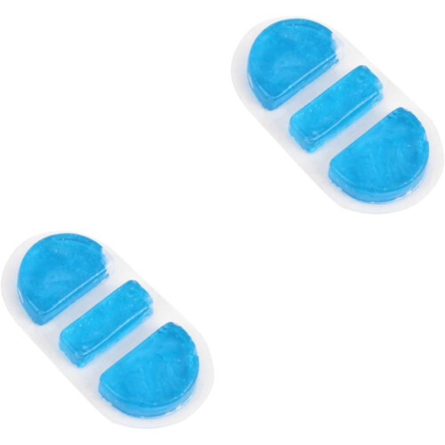 2-pack kall gel ispåse för näsan kall kompress amningsdyna terapi för hudvård