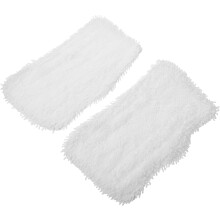 2 Stück Ersatz-Wischmoppköpfe, wiederverwendbare Dampfmopp-Pads, kompatibel mit 2-in-1-Mikrofaser-Wischmopps, weiß