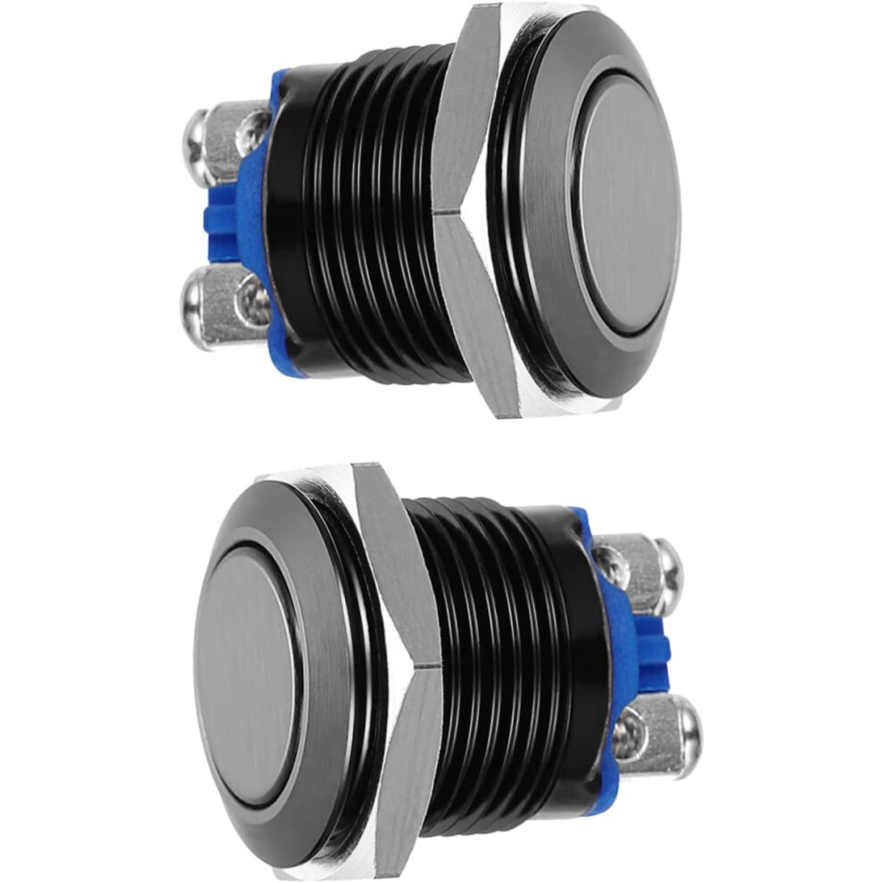 2Pcs Metal Push Button Switch Momentary Reset Switch For Speaker Doorbell Tactile Buttons 8882873499523