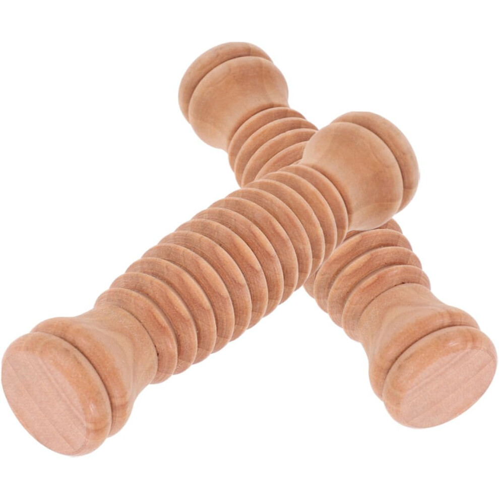 Hkhbjs 2Pcs Wooden Foot Massage Roller Handheld And Easy To Use For Deep Tissue Muscle Relief