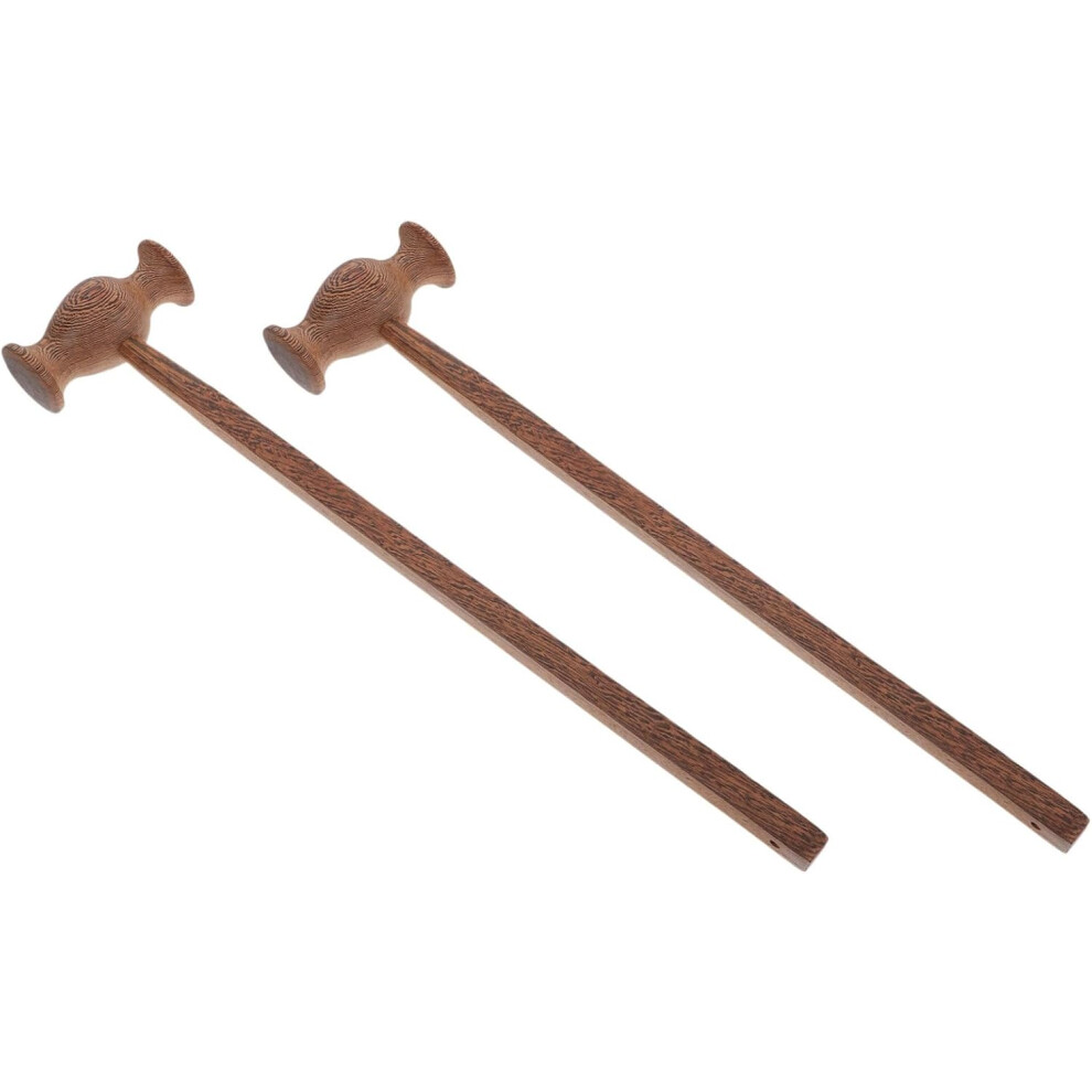 Hkhbjs Grain Wood Massage Hammer 2Pcs Handheld Back Hammer Self Massage Tool