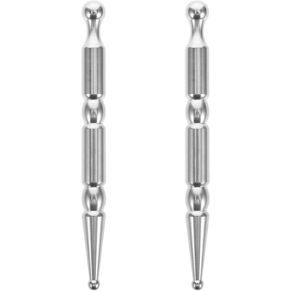Hkhbjs 2Pcs Stainless Steel Massage Stick Acupressure Guasha Tool For Trigger Point Relief Full Body Relaxation