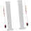 2 Sets Wine Hydrometer Triple Scale Alcohol Hydrometer Glass Plastic Accurate Reading Measure Alcohol 1