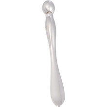 2pcs Alloy Eye Massage Sticks for Skin Care Eye Roller Beauty Tools Silver Cream for Women