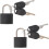 2pcs Small Lock Mini Padlock Keyed Security Padlock for Locker Travel Luggage Keys 1