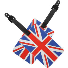 2 Stück Gepäckanhänger mit Londoner Flagge, robuste Identifikationsanhänger