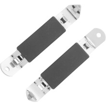 Apribottiglie/apribottiglie leggero in metallo, acciaio inossidabile, 2 pezzi, design con foro rotondo