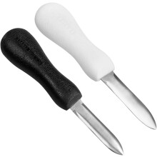 2-teiliges Set Meeresfrüchte-Schälwerkzeuge für Jakobsmuscheln, robuster Edelstahl, rutschfester Griff, verdicktes Design