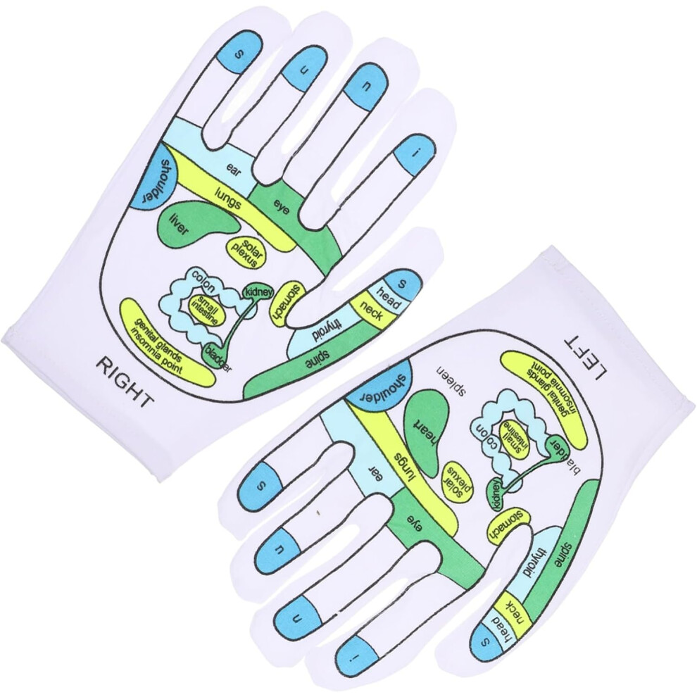 Hkhbjs 2Pairs Reusable Reflexology Gloves For Hand Massage Professional Massage