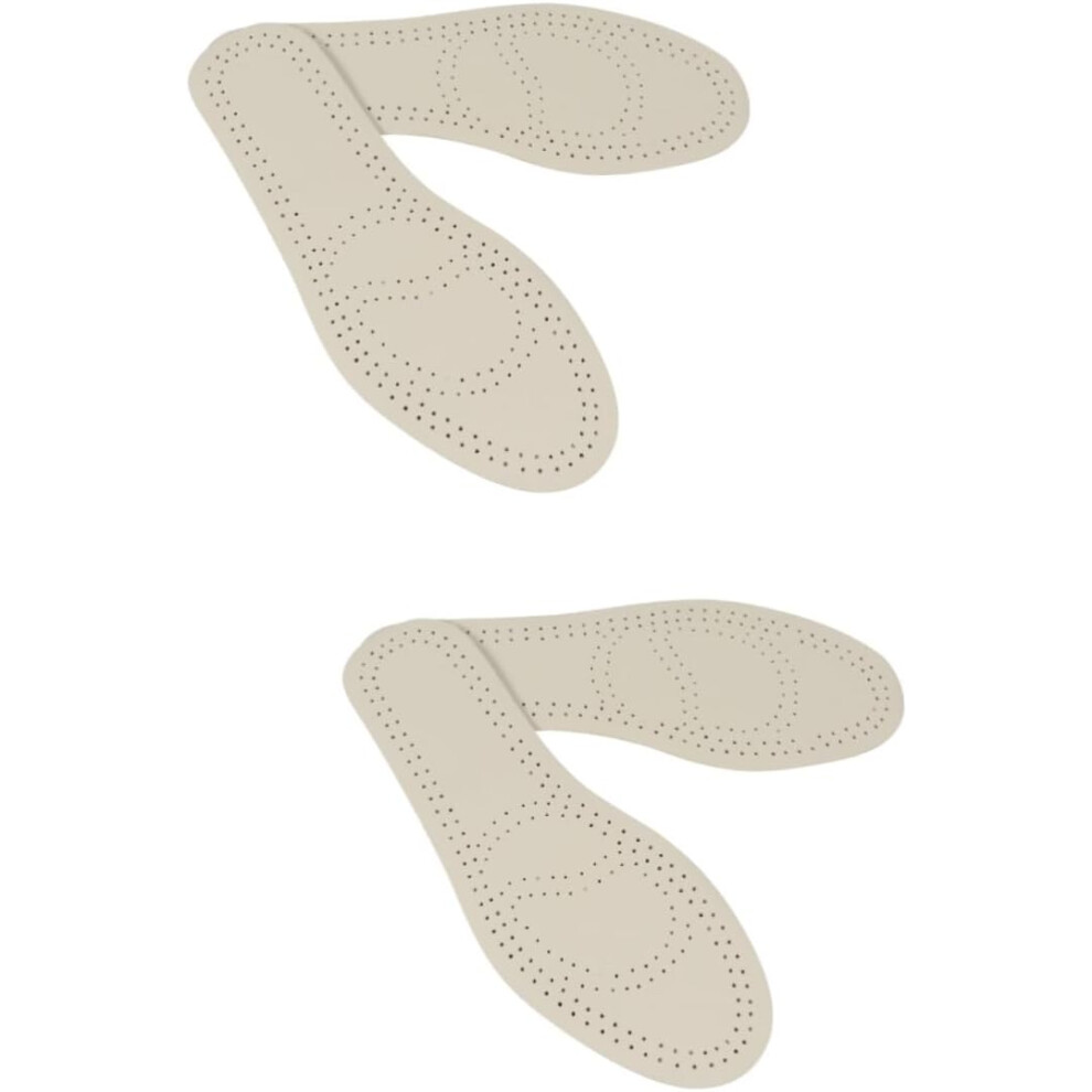 Hkhbjs 2Pairs Leather Insoles For Men Breathable And Sweat Absorption Damping Shoe Pads