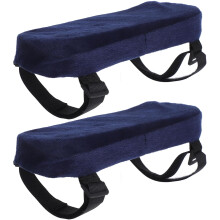 2 Stück dunkelblaue Armlehnenpolster aus Memory-Schaum für Gaming- und Bürostühle, ergonomische Armlehnenkissenbezüge