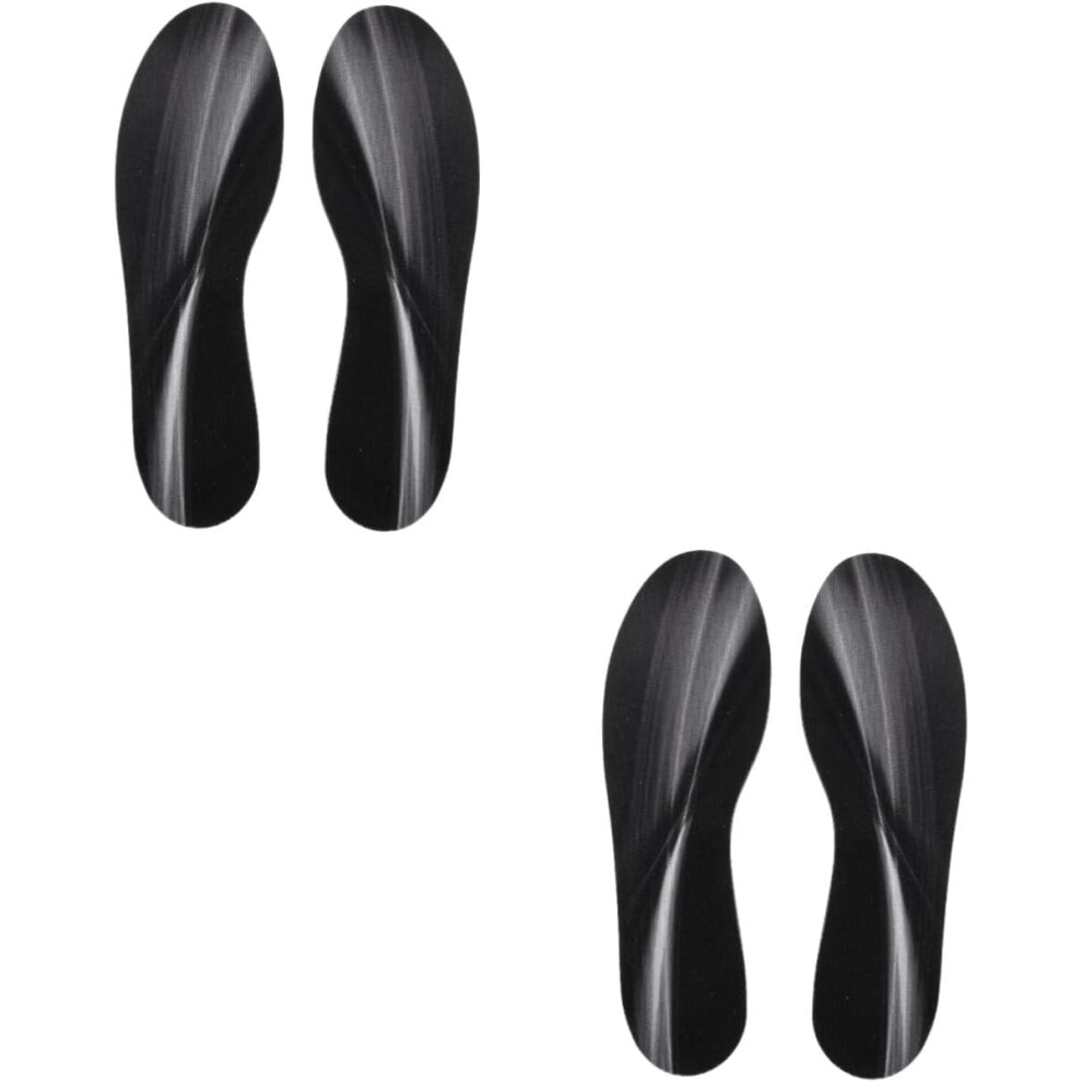 Hkhbjs Black 2Pairs Portable Foot Insoles For Sports Thick Cushion Insoles Replaceable Breathable Shoe Inserts