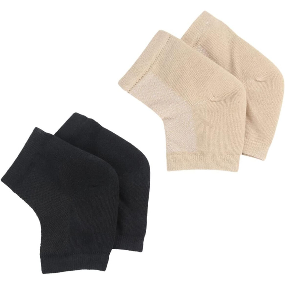 Hkhbjs 2 Pairs Heel Protection Socks Toeless Gel Socks For Moisturizing Dry Feet For Foot Care And Daily Comfort