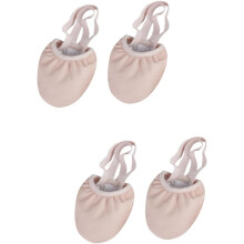 2 Paar elastische Tanzschuhe mit Zehenschutz für Balletttraining, bequeme Tanzschuhe für Erwachsene