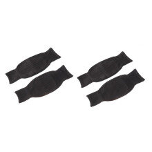 2 Paar atmungsaktive Kniewärmer aus Wolle für den Winter, dicke Wärmer für Unisex, elastische Kniebandage