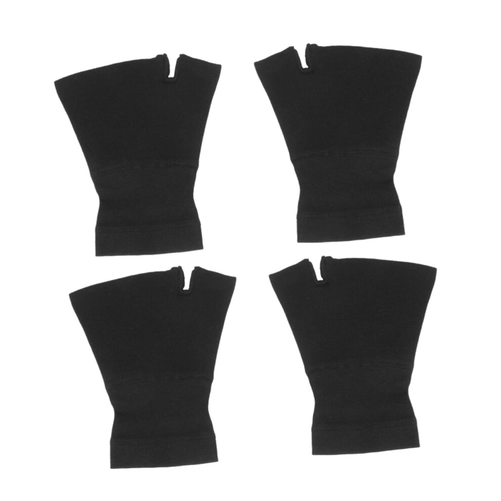 Hkhbjs 2Pairs Sports Elastic Wrist Cuff Gloves Band Wrist Brace Breathable Support For Running Gym Xl