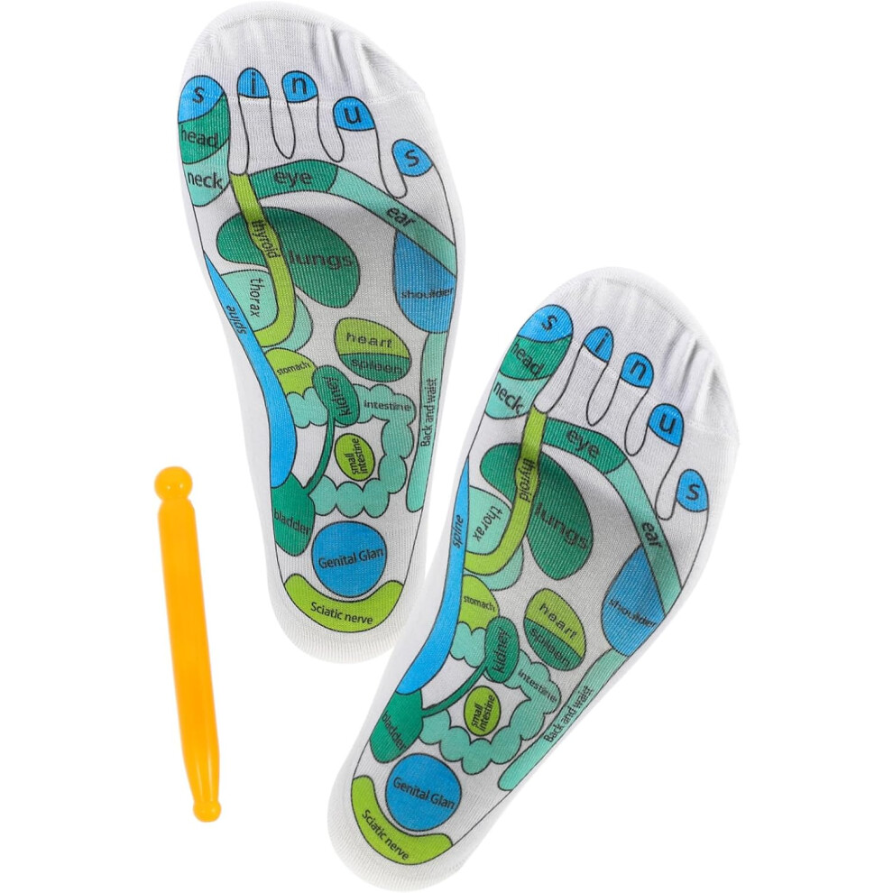Hkhbjs 2Pairs Acupressure Socks Reflexology Massage Tools For Women Acupoint Socks